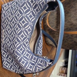 Stylish Blue Patterned Women's Bag